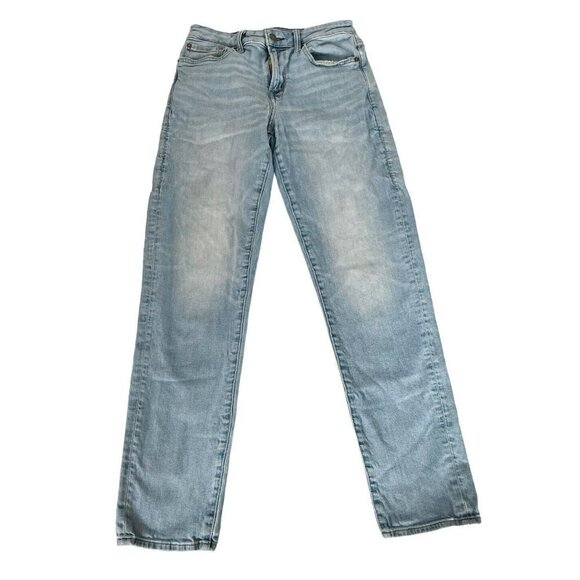 American Eagle Mens Sz 29 x 30.5 Athletic Airflex Light Wash Straight Leg Jeans - Picture 2 of 10